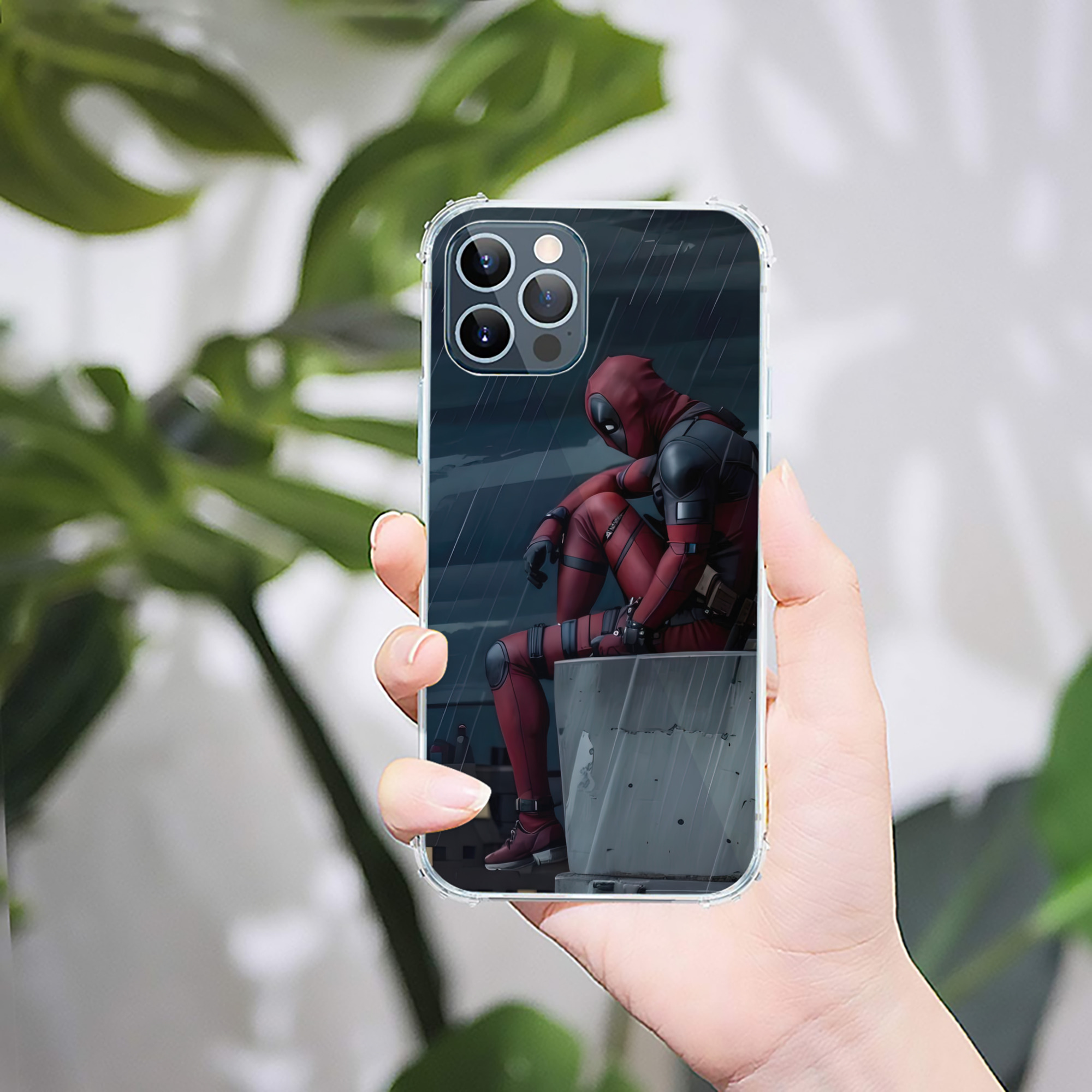 （画像用） Deadpool デッドプール 【iPhone 12シリーズ対応】透明スマホケース（クリアソフトケース）